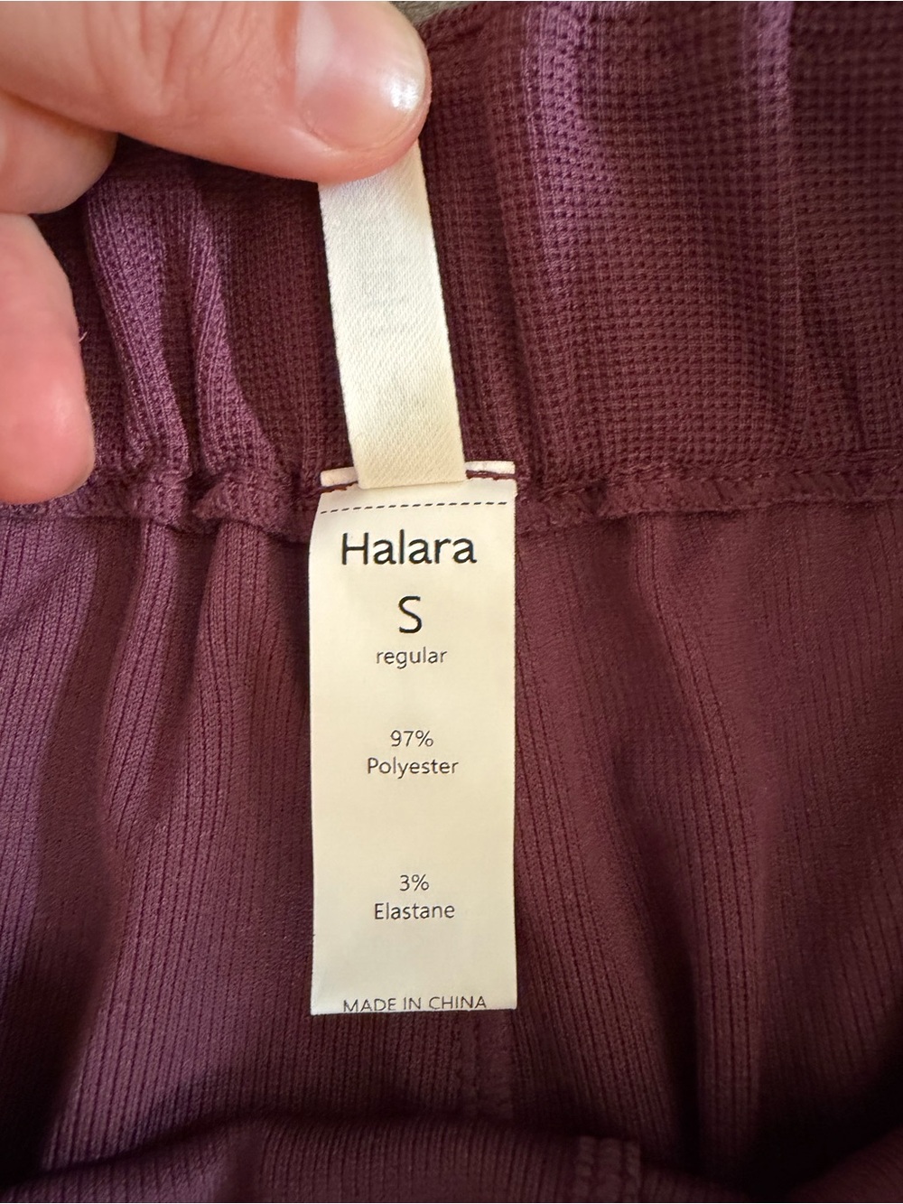 HALRA Wide-Leg High-Waist Pants in Plum Size Small - Picture 5 of 9